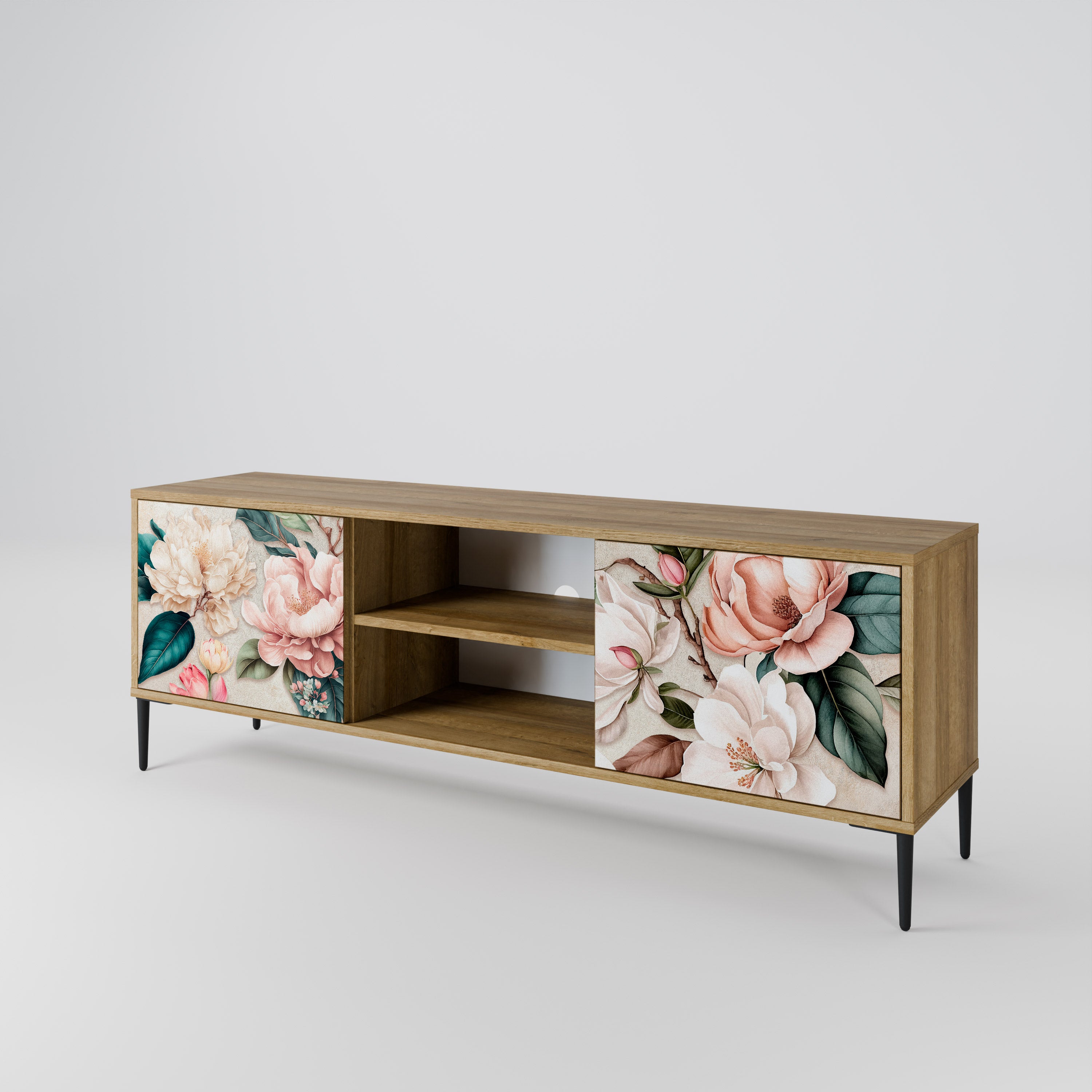 FLORAL GRACE 2-Door TV Cabinet