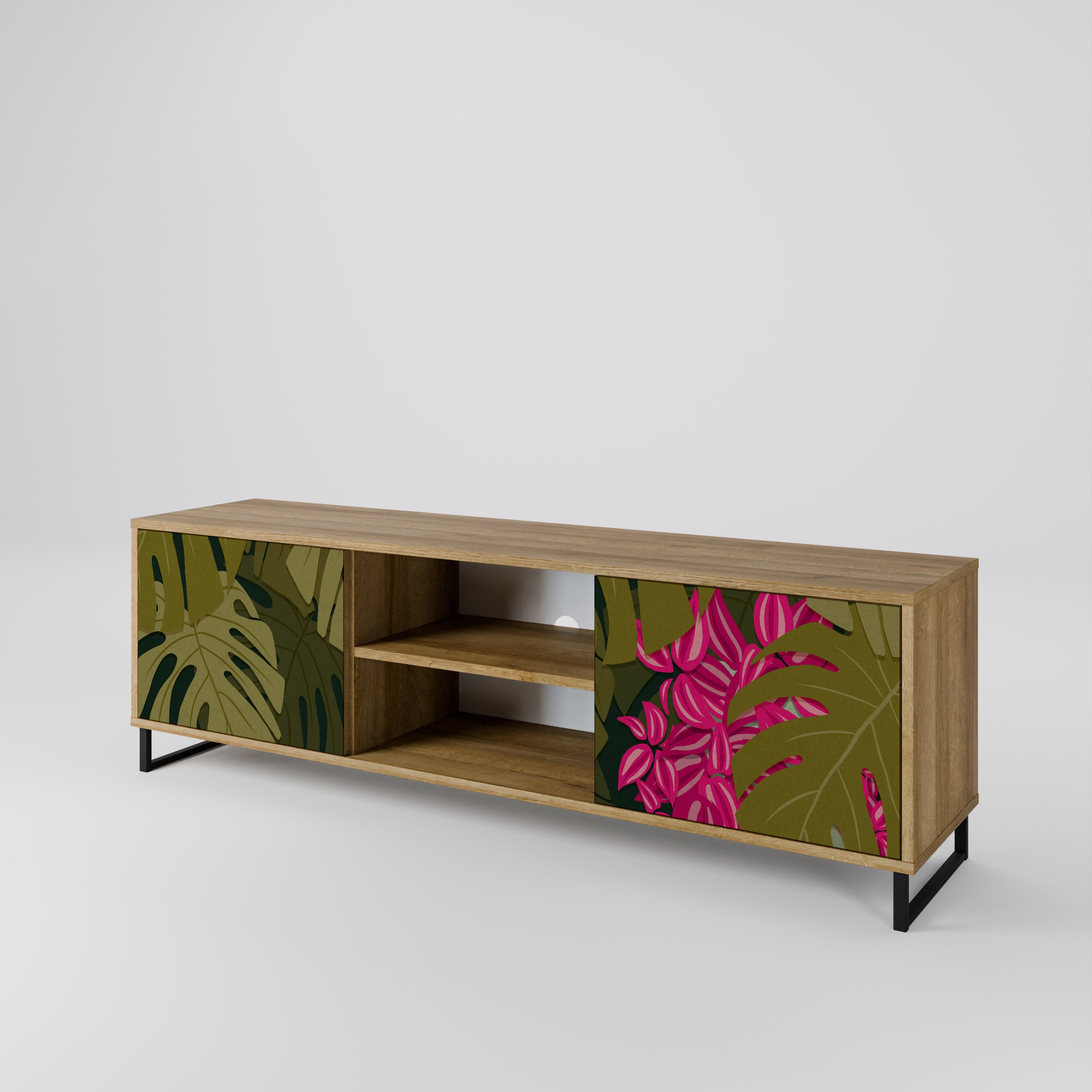 TROPICAL BEAUTY 2-Door TV Cabinet