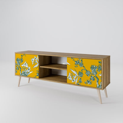 YELLOW CHINOISERIE Έπιπλο τηλεόρασης 2-θυρών