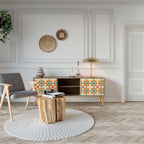 FLORAL DECOR Έπιπλο τηλεόρασης 2-θυρών