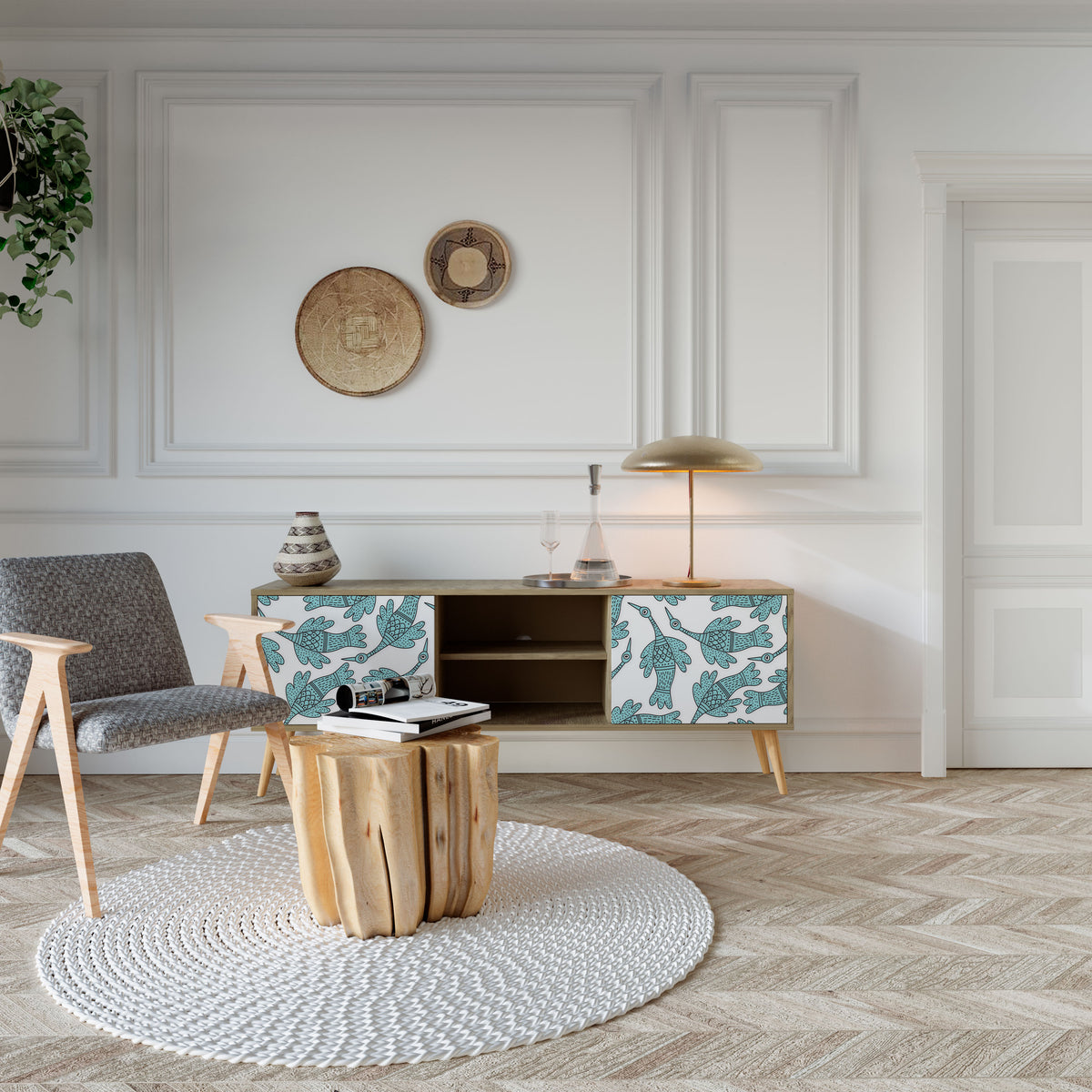 WATERSPOUT SONGIBIRD Έπιπλο τηλεόρασης 2-θυρών