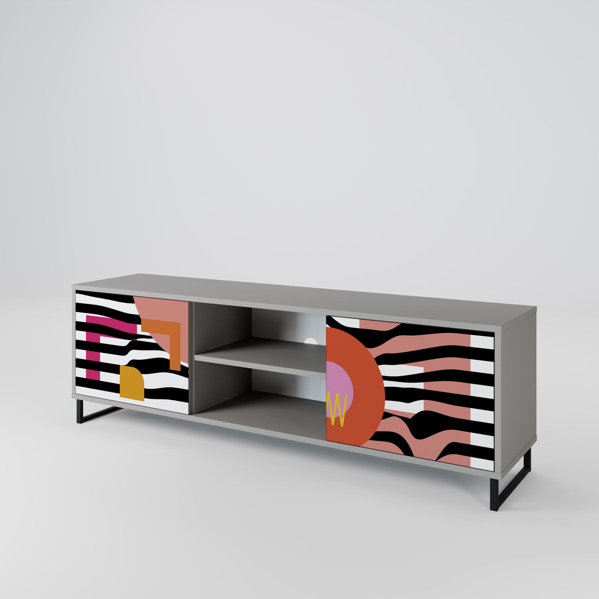 CHROMATIC ABSTRACT Έπιπλο τηλεόρασης 2-θυρών