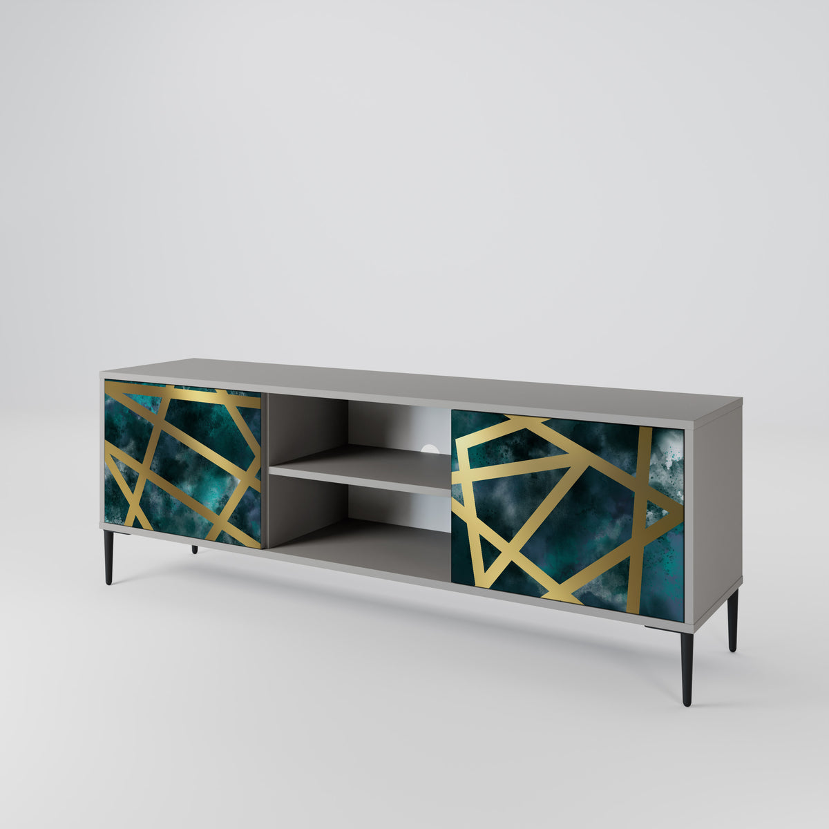 THE LABYRINTH OF GOLD 2-Door TV Cabinet