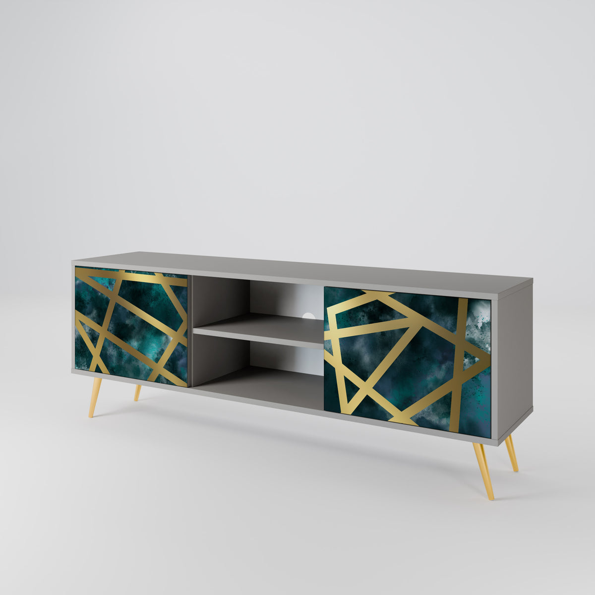 THE LABYRINTH OF GOLD 2-Door TV Cabinet