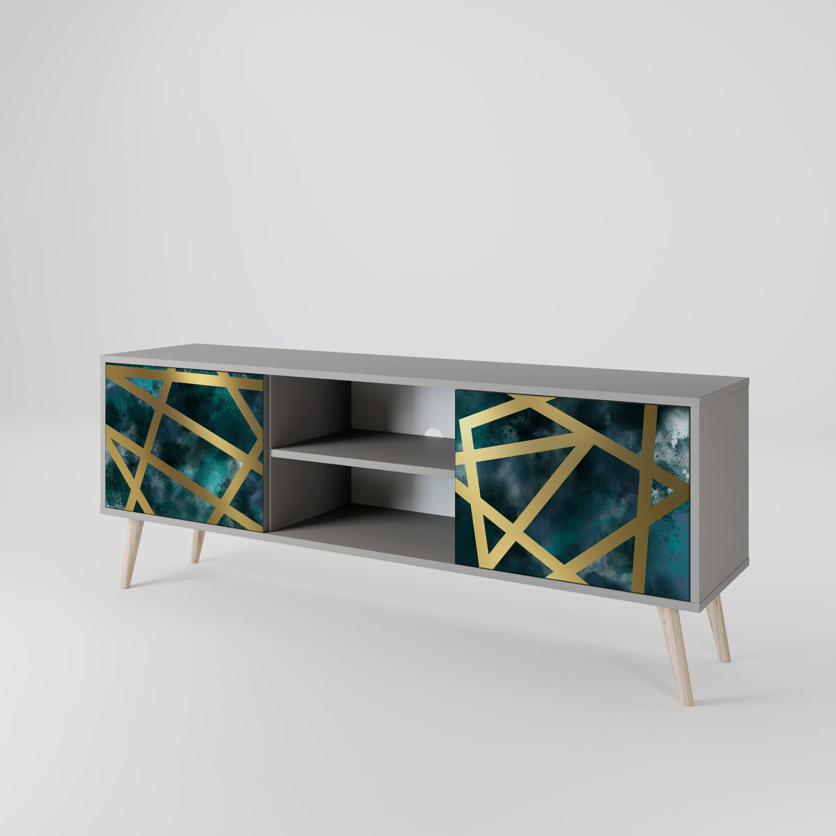 THE LABYRINTH OF GOLD 2-Door TV Cabinet