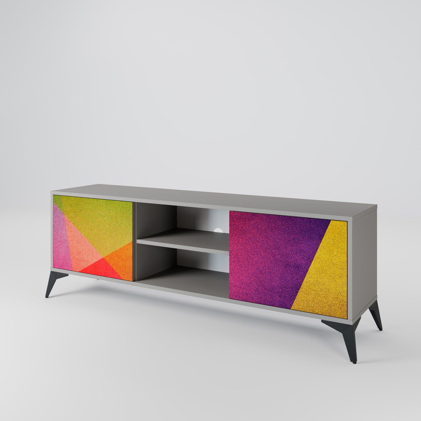 VIVID GEOMETRY 2-Door TV Cabinet