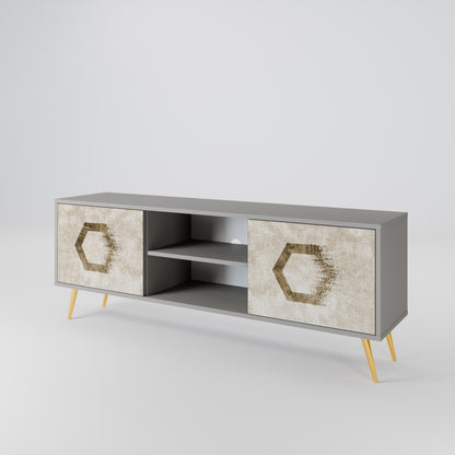 HEXAGONAL SHAPES Έπιπλο τηλεόρασης 2-θυρών