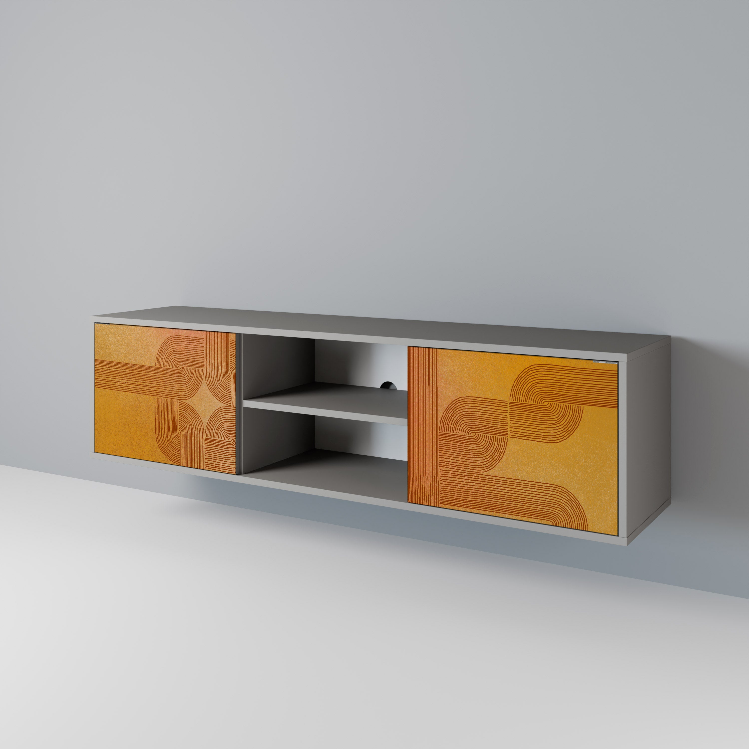 STRENGTHENING RELATION Έπιπλο τηλεόρασης 2-θυρών