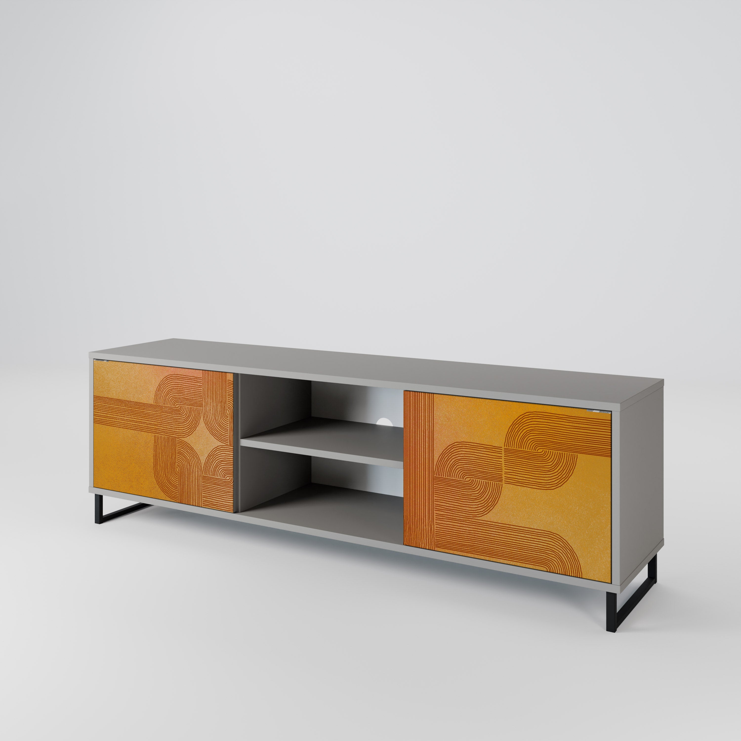 STRENGTHENING RELATION Έπιπλο τηλεόρασης 2-θυρών