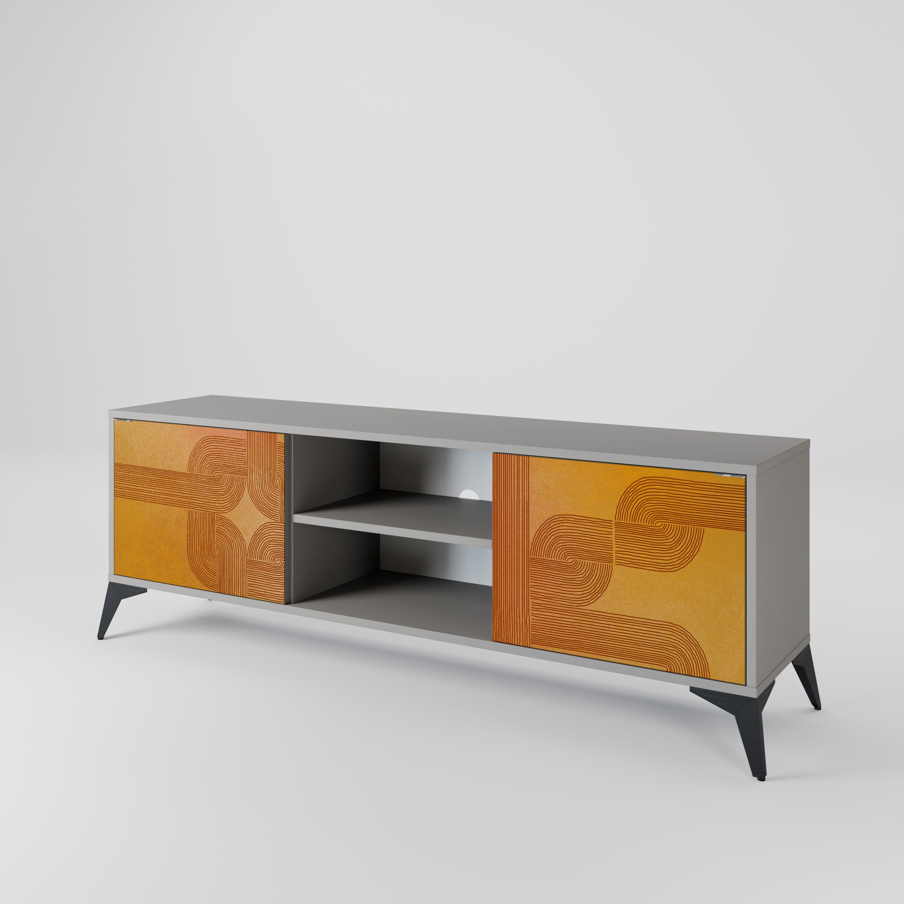 STRENGTHENING RELATION Έπιπλο τηλεόρασης 2-θυρών