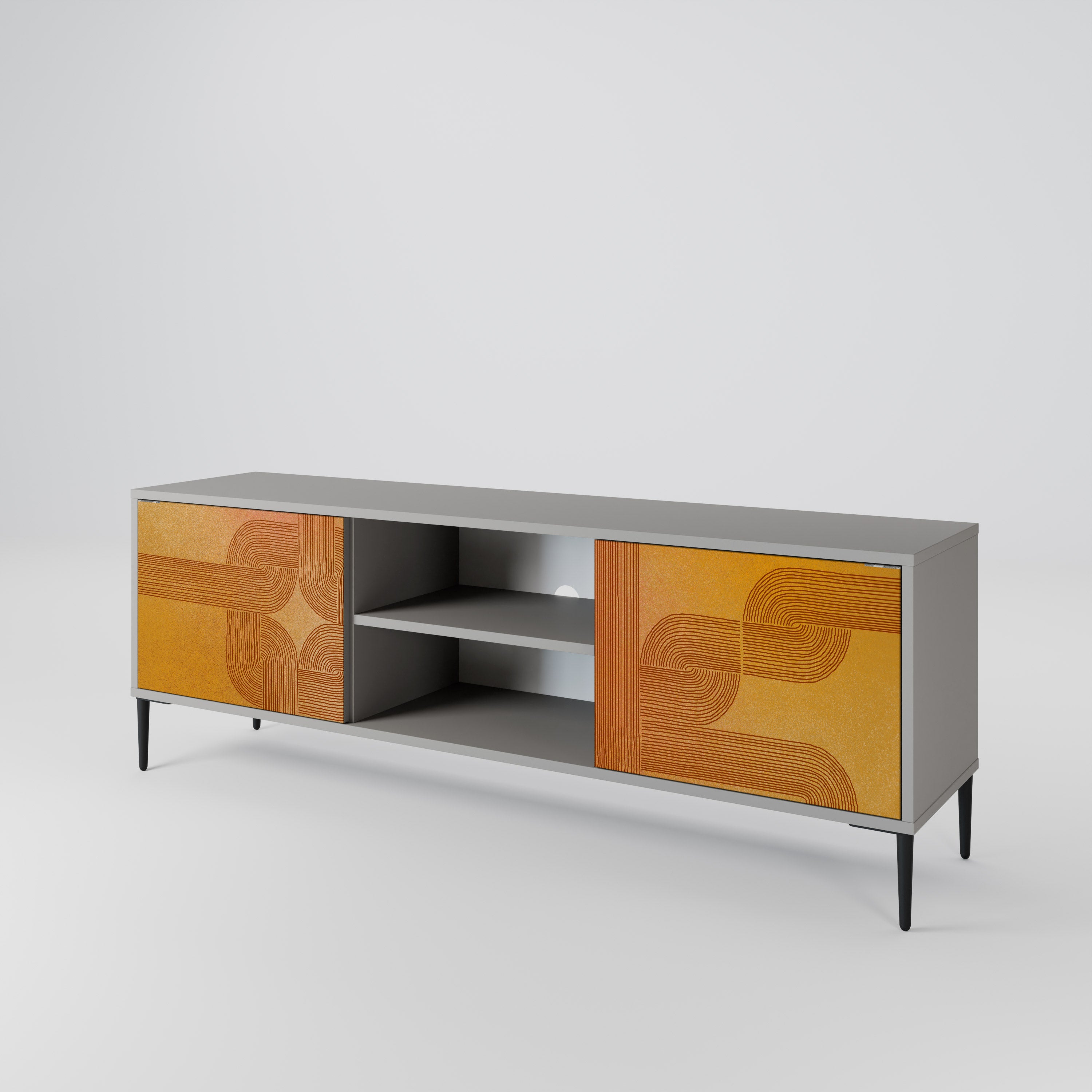 STRENGTHENING RELATION Έπιπλο τηλεόρασης 2-θυρών