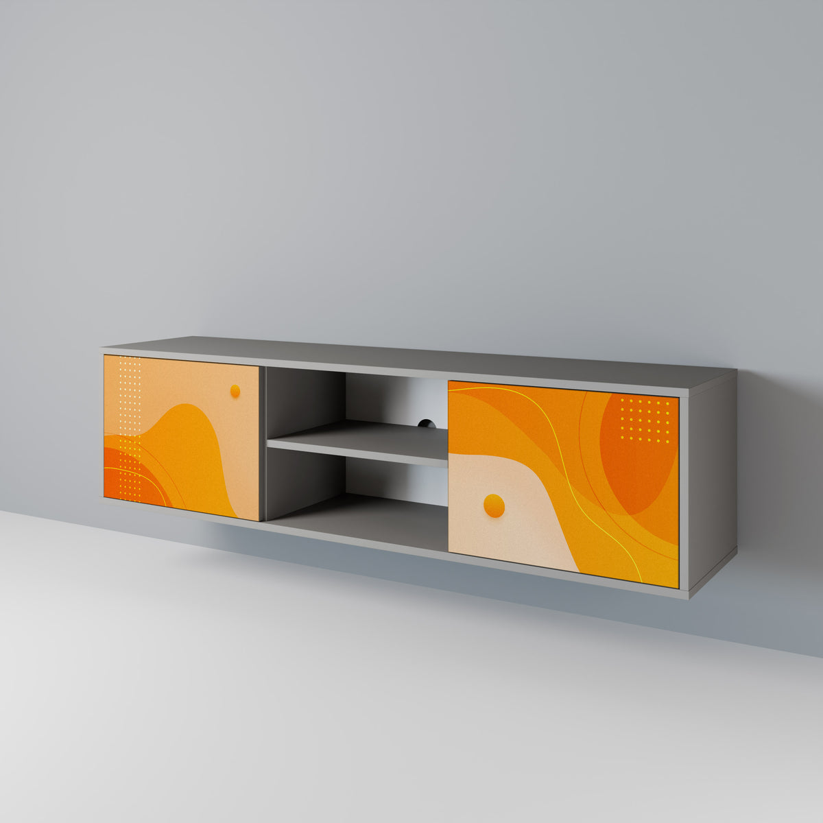 ORANGE ARRANGEMENT Έπιπλο τηλεόρασης 2-θυρών