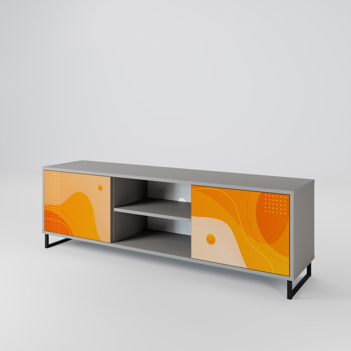 ORANGE ARRANGEMENT Έπιπλο τηλεόρασης 2-θυρών