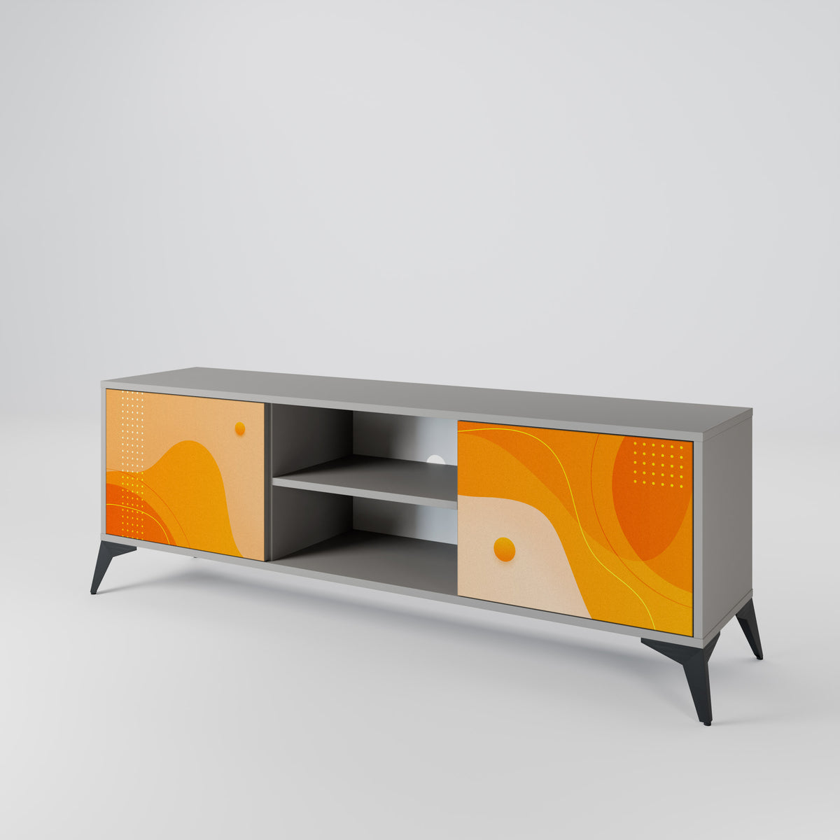 ORANGE ARRANGEMENT Έπιπλο τηλεόρασης 2-θυρών