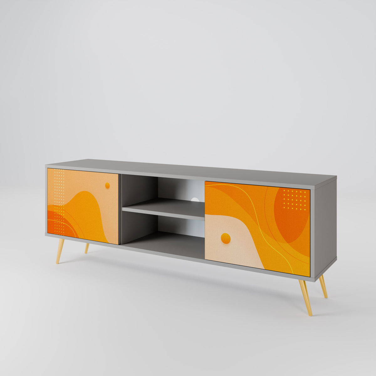 ORANGE ARRANGEMENT Έπιπλο τηλεόρασης 2-θυρών