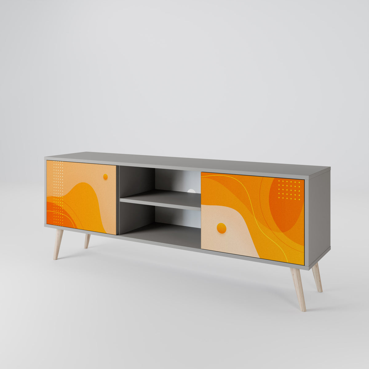 ORANGE ARRANGEMENT Έπιπλο τηλεόρασης 2-θυρών