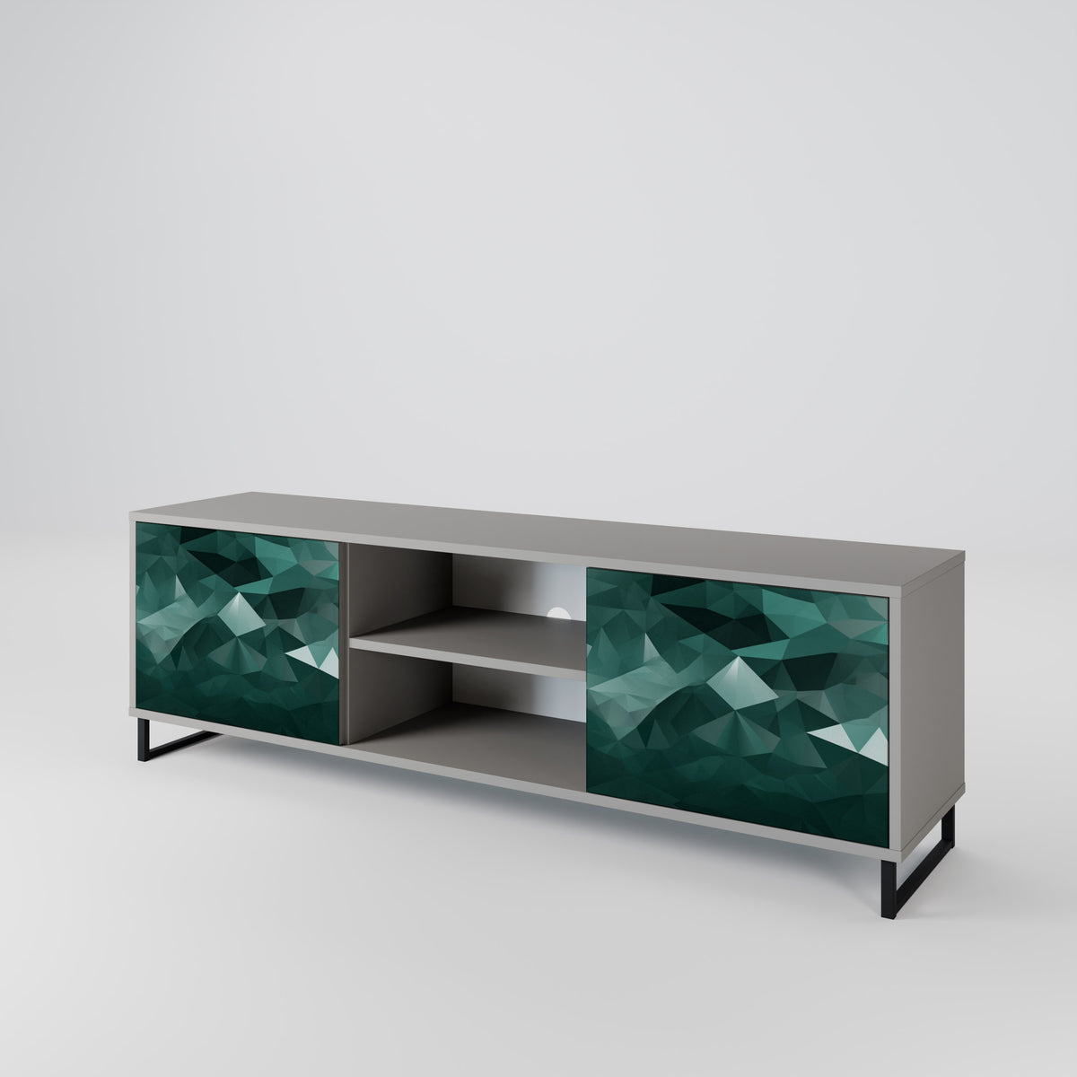 POLYGONAL FLOATING Έπιπλο τηλεόρασης 2-θυρών