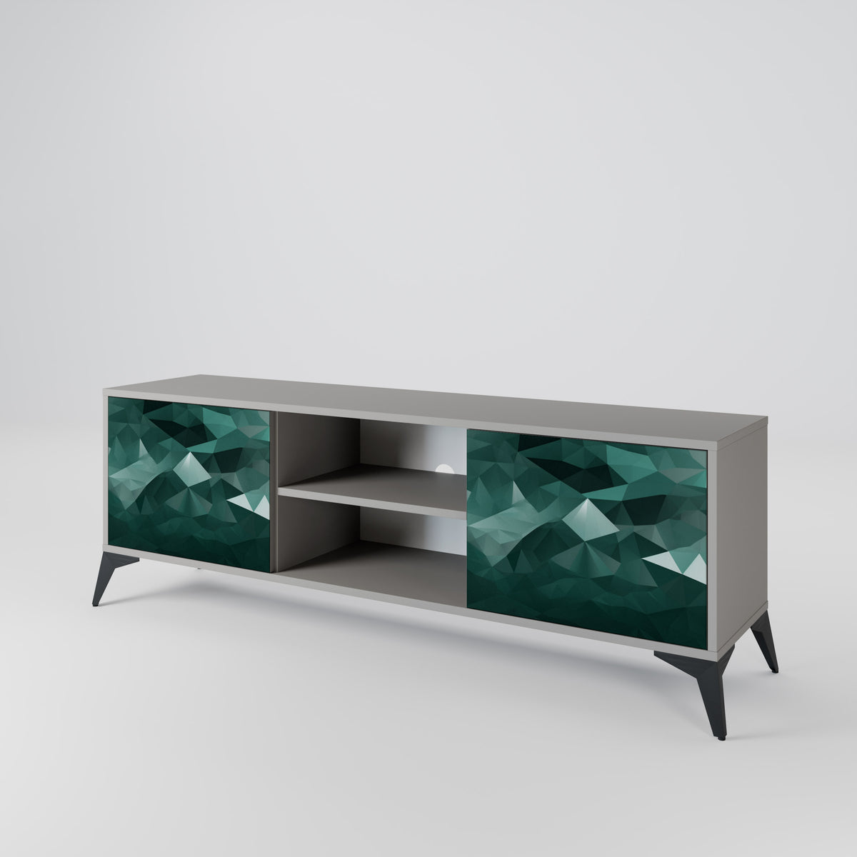 POLYGONAL FLOATING Έπιπλο τηλεόρασης 2-θυρών