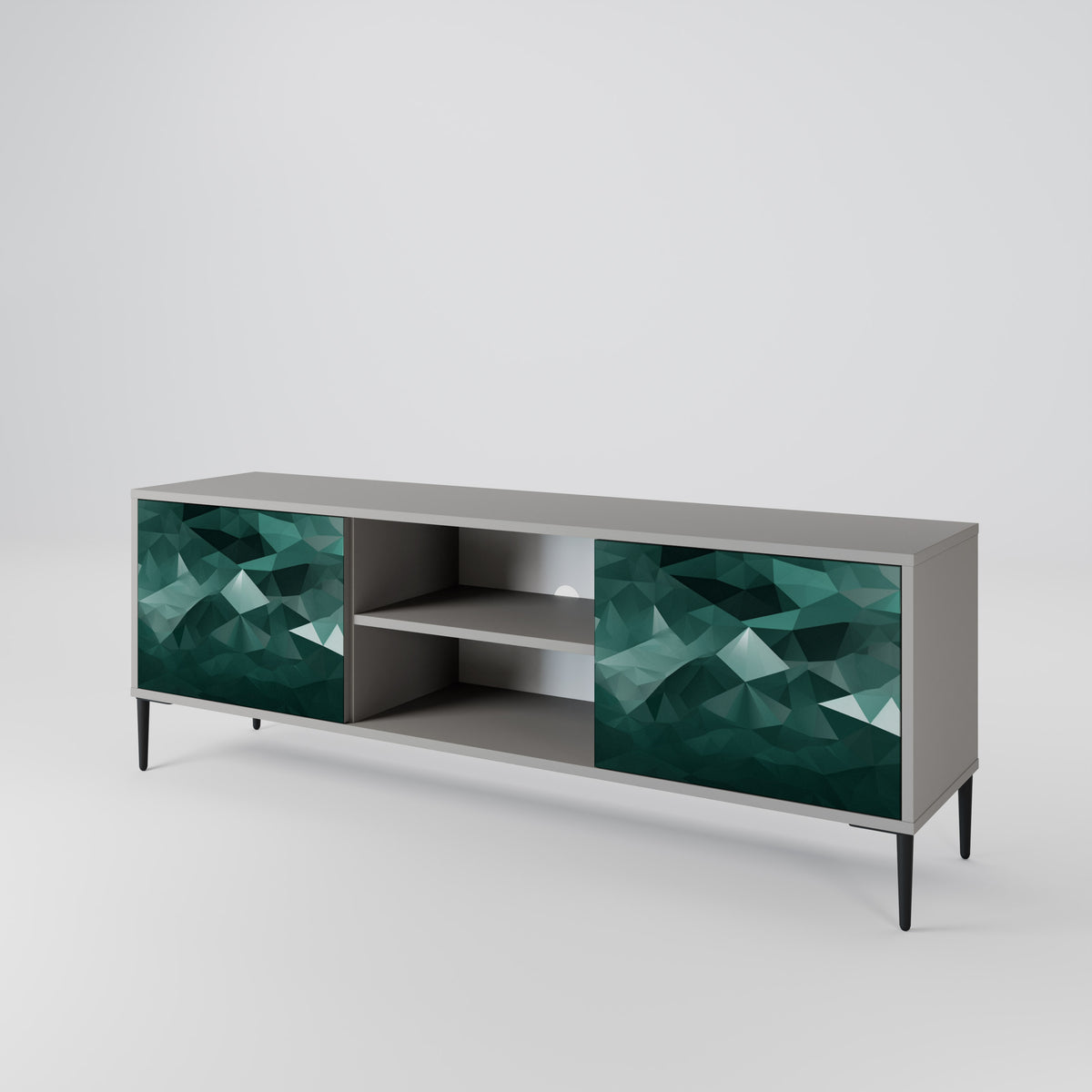 POLYGONAL FLOATING Έπιπλο τηλεόρασης 2-θυρών