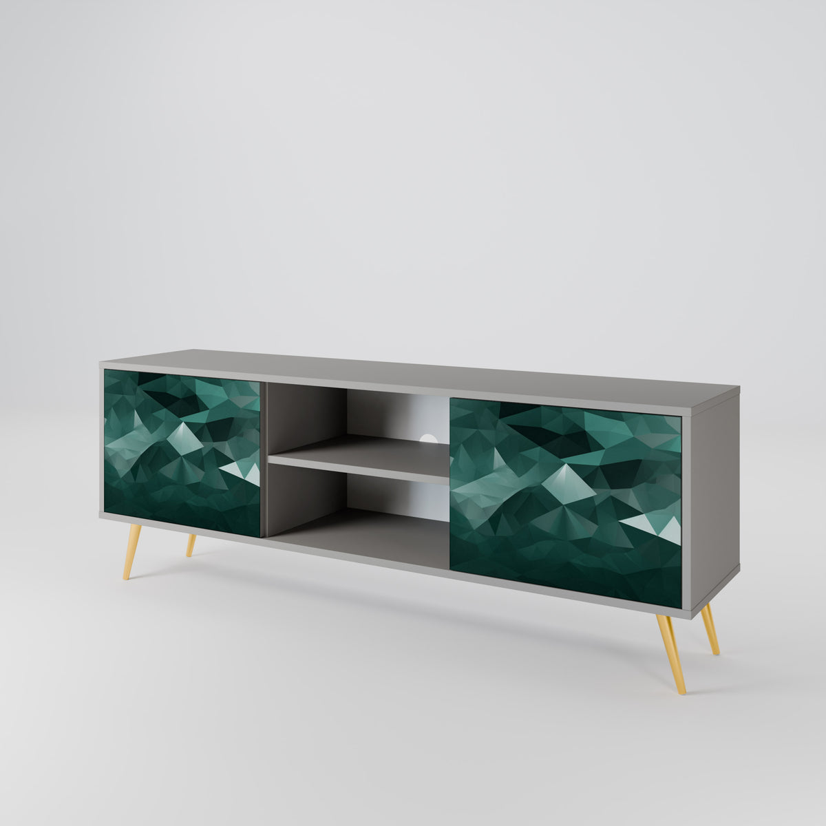 POLYGONAL FLOATING Έπιπλο τηλεόρασης 2-θυρών
