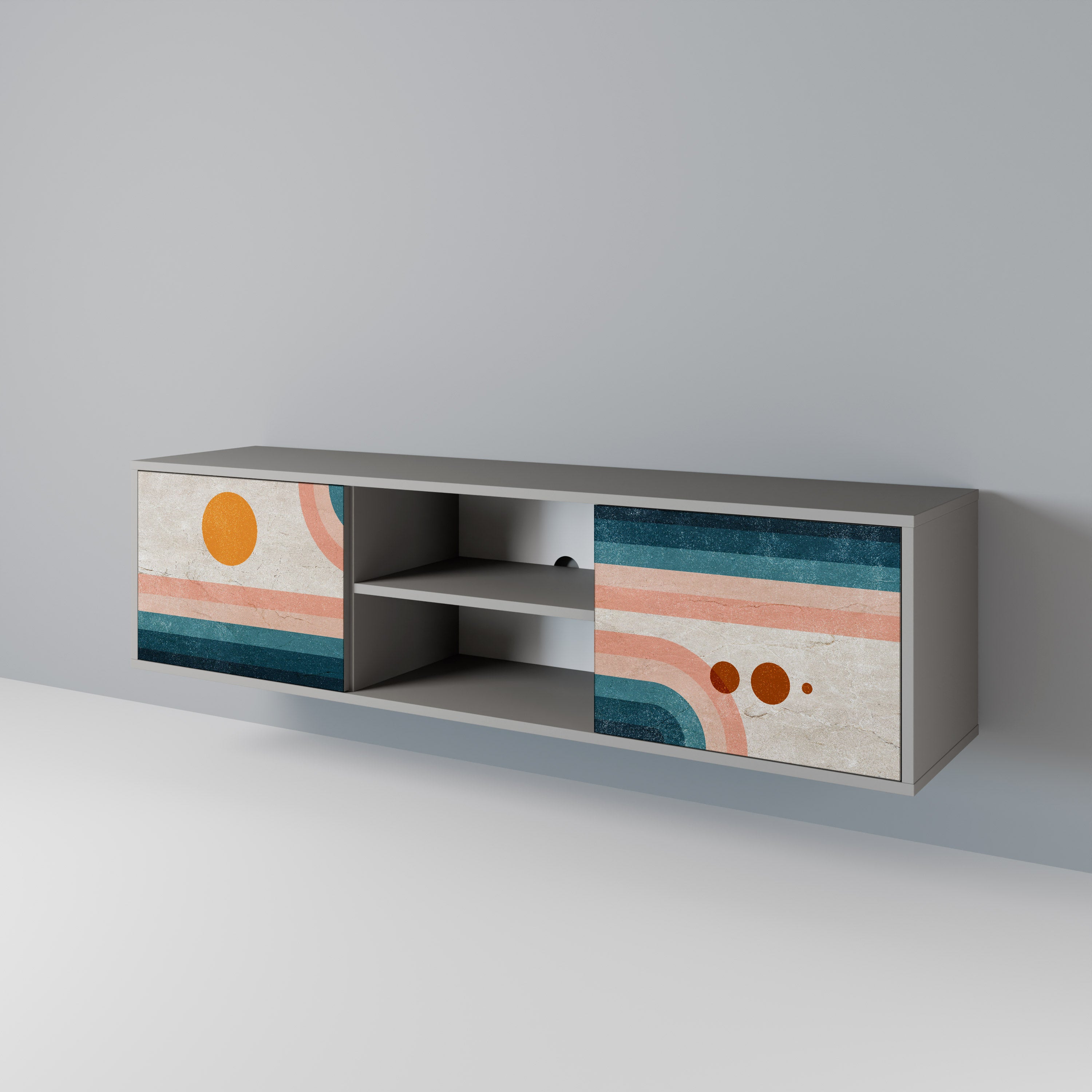 TWO HALVES Έπιπλο τηλεόρασης 2-θυρών