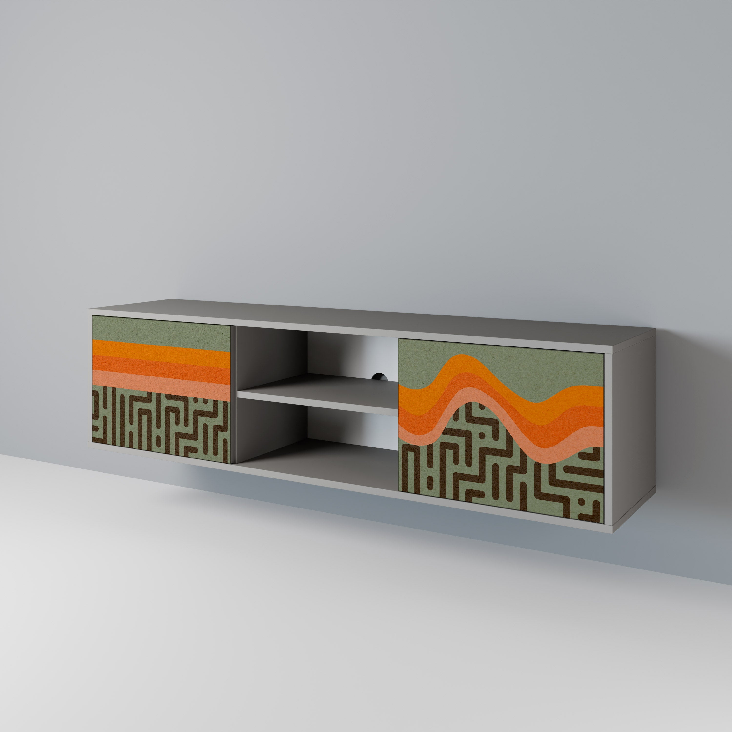 SIMPLE SOLUTIONS Έπιπλο τηλεόρασης 2-θυρών