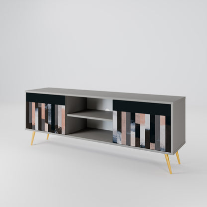 COLLAGE OF RECTANGLES Έπιπλο τηλεόρασης 2-θυρών