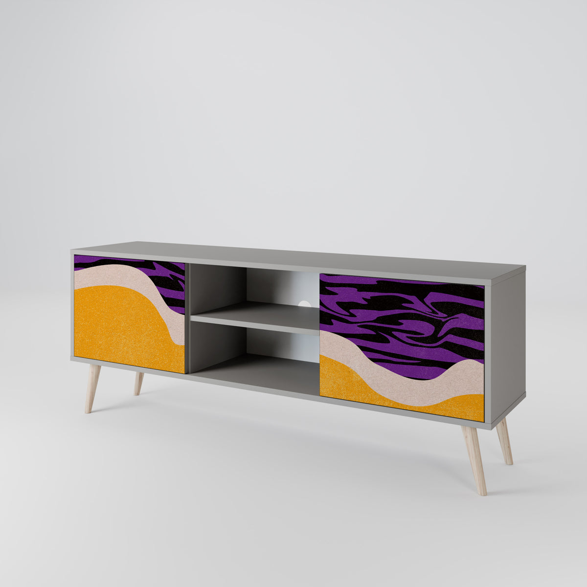 INDEPENDENT BORDER 2-Door TV Cabinet