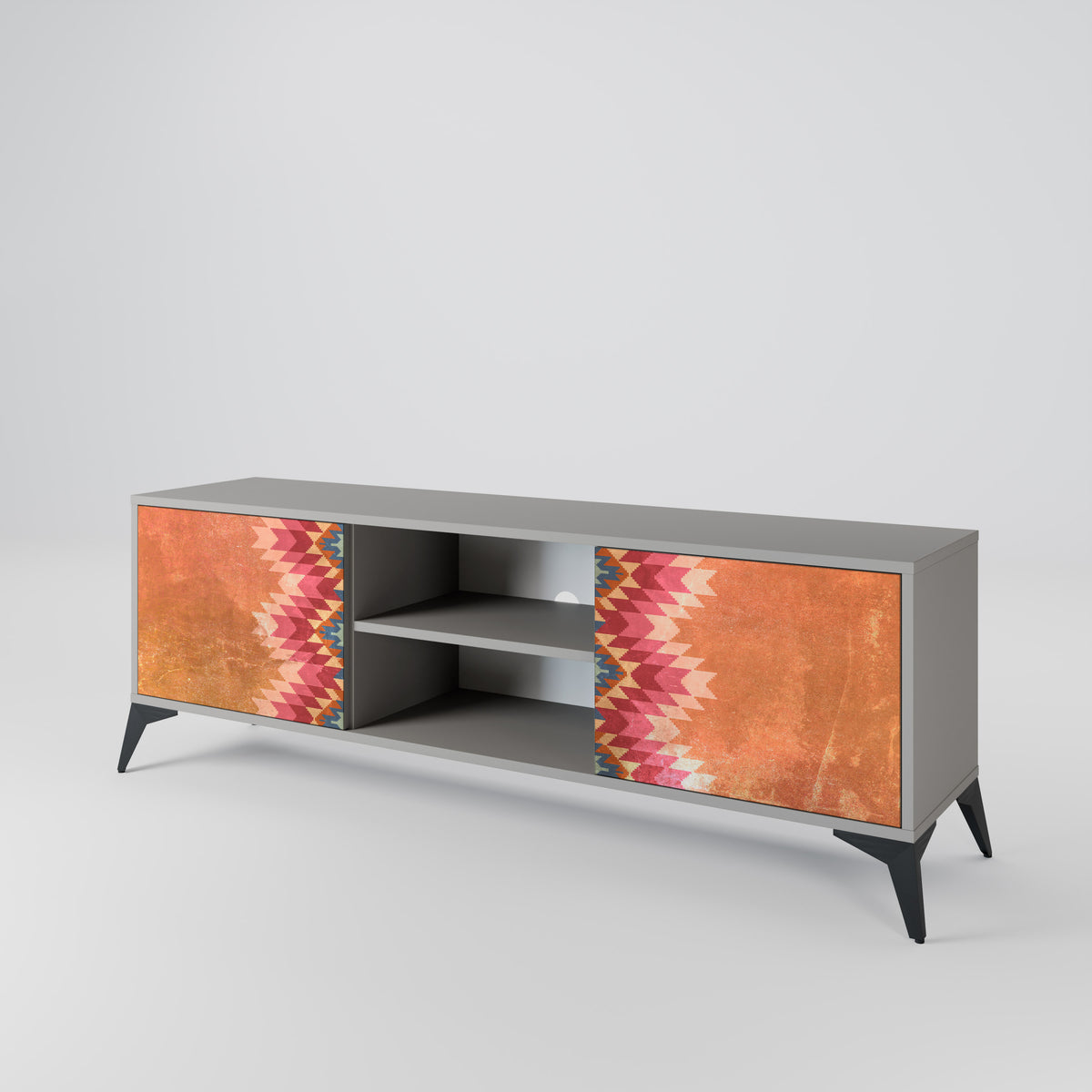INDIAN FOLK 2-Door TV Cabinet
