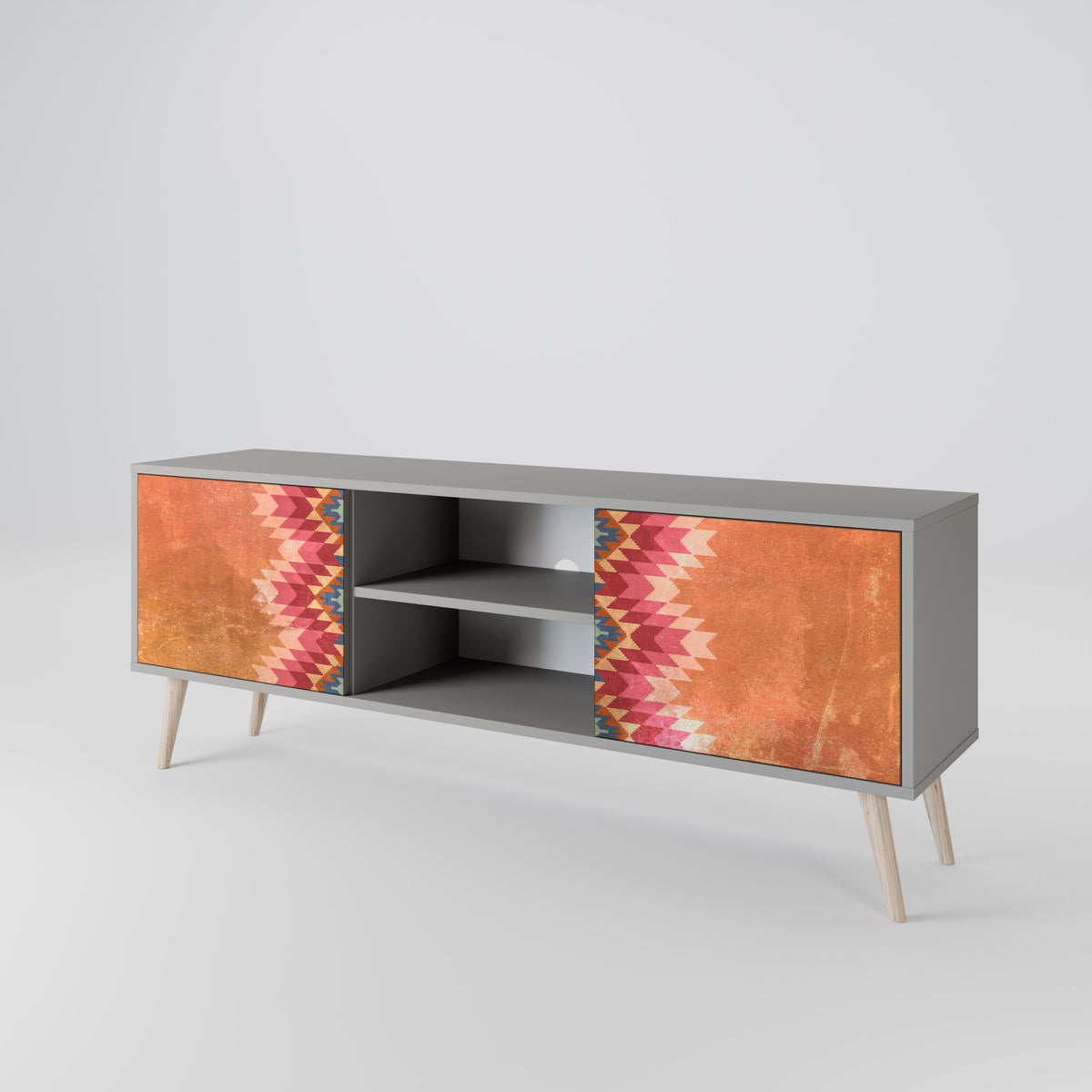 INDIAN FOLK 2-Door TV Cabinet
