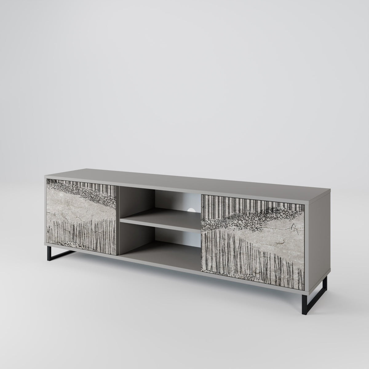 GRAIN LINES 2-Door TV Cabinet