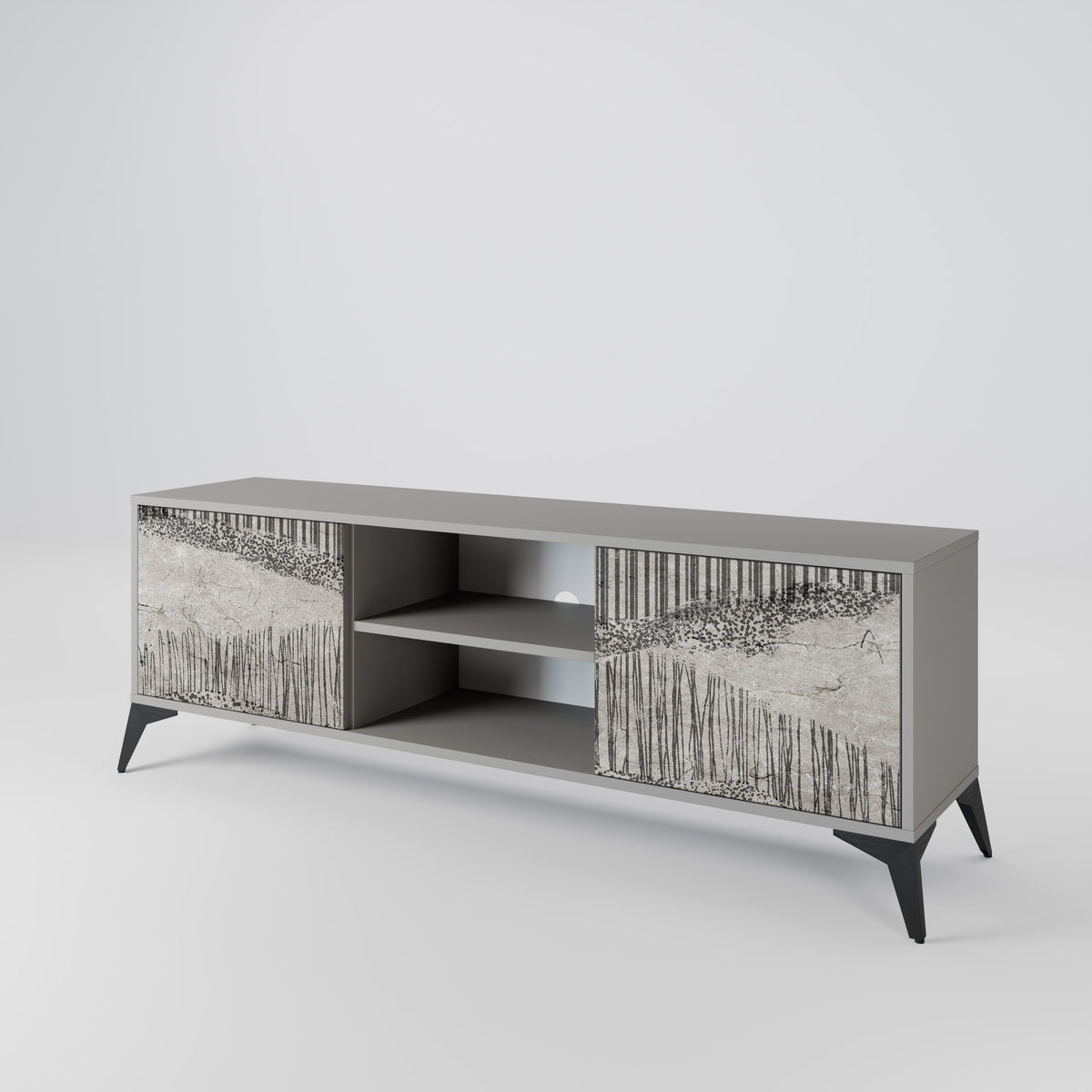 GRAIN LINES 2-Door TV Cabinet