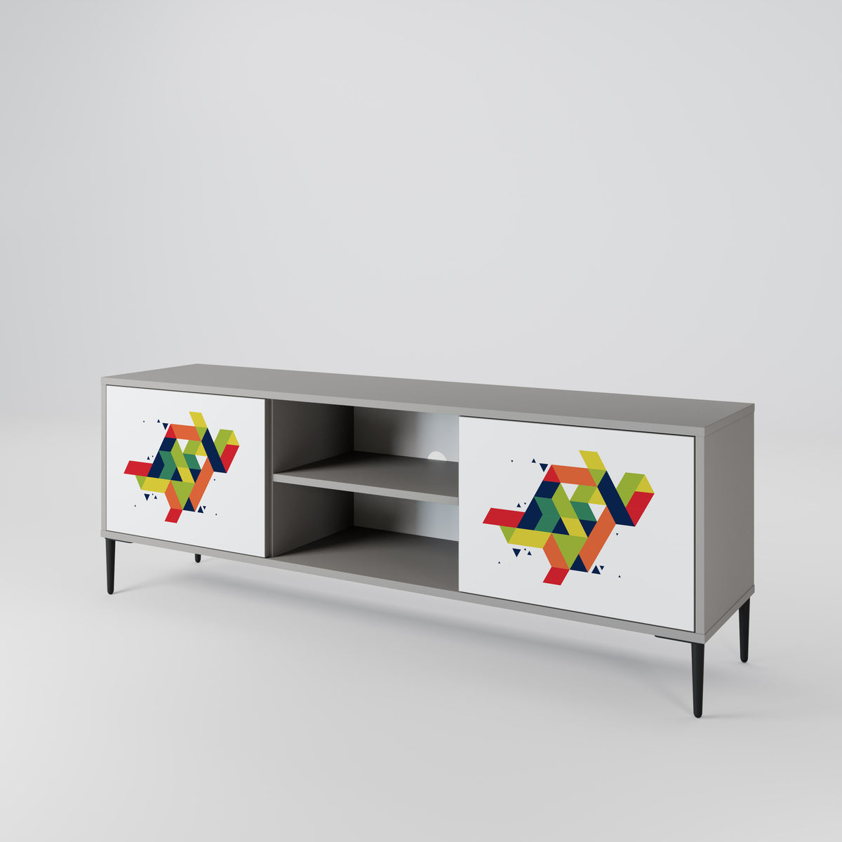 FUTURE SIGN 2-Door TV Cabinet