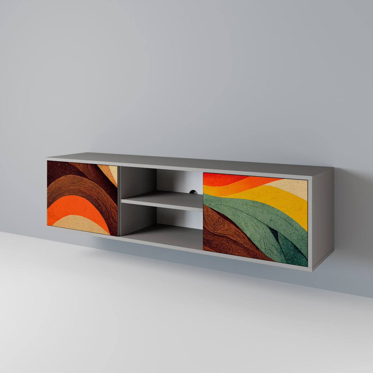 COLORFUL STRANDS Έπιπλο τηλεόρασης 2-θυρών