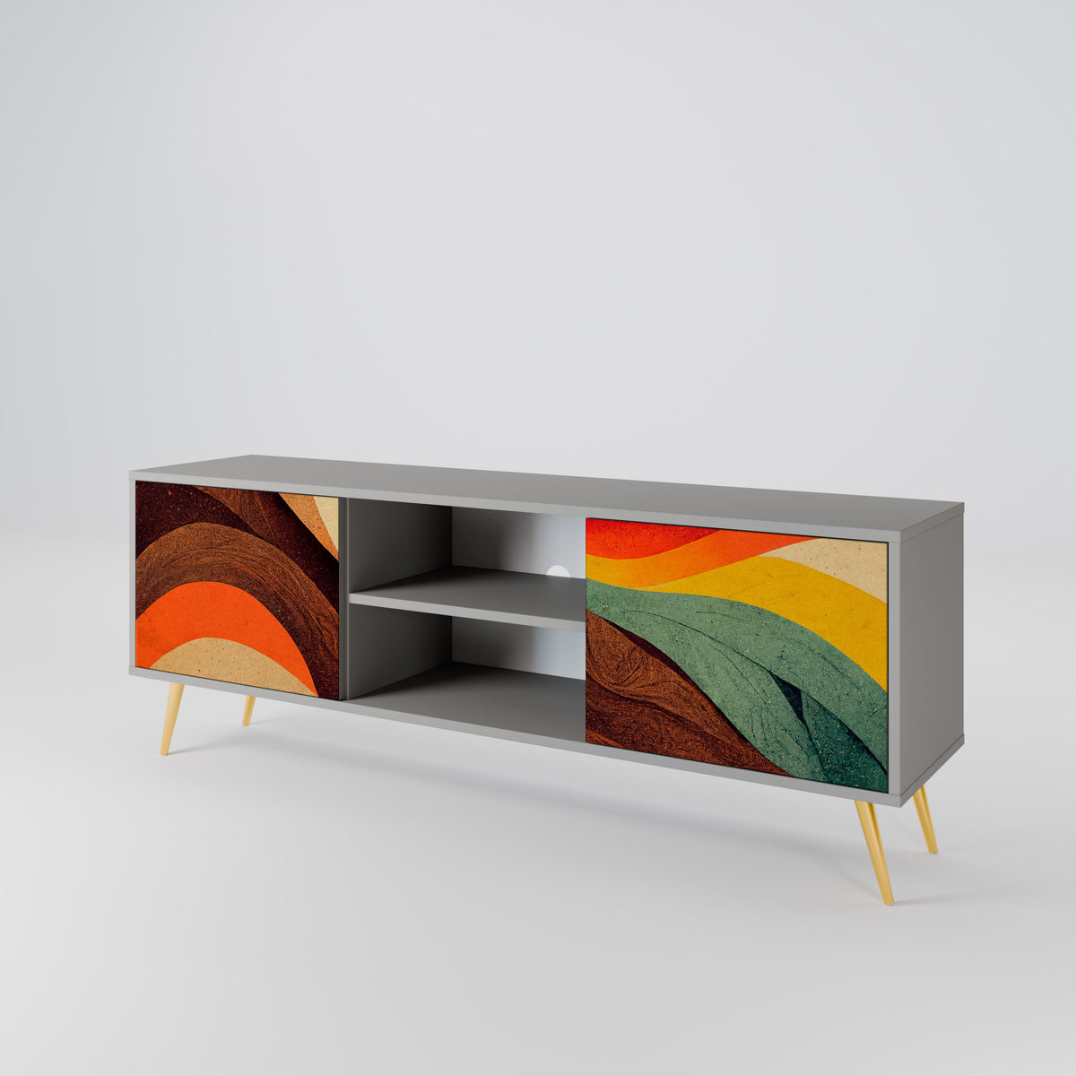 COLORFUL STRANDS Έπιπλο τηλεόρασης 2-θυρών