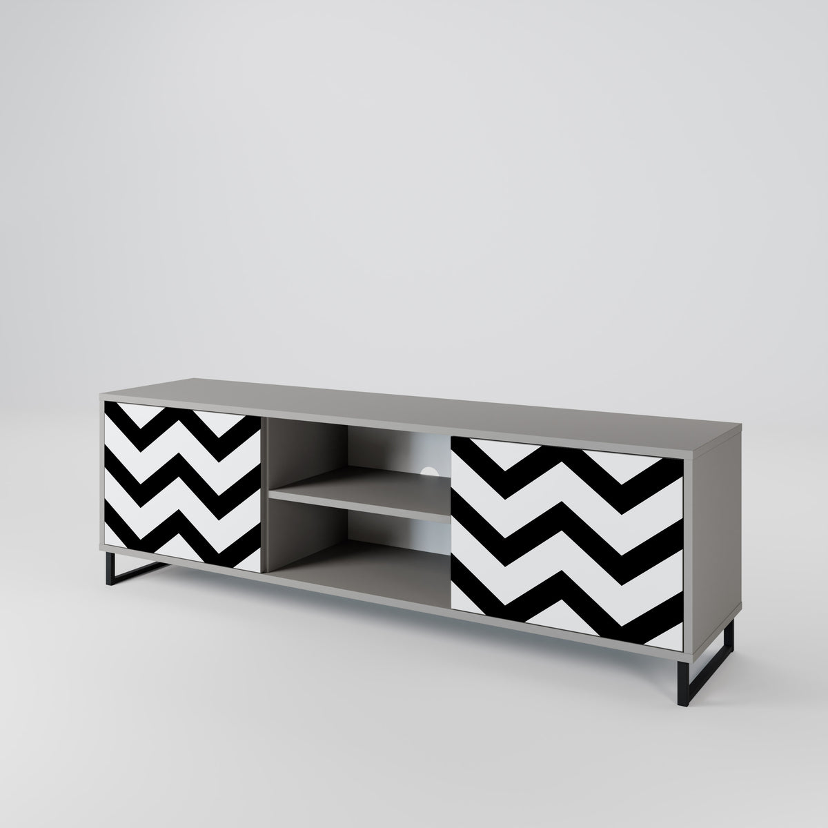 CLASSIC ZIG ZAG Έπιπλο τηλεόρασης 2-θυρών