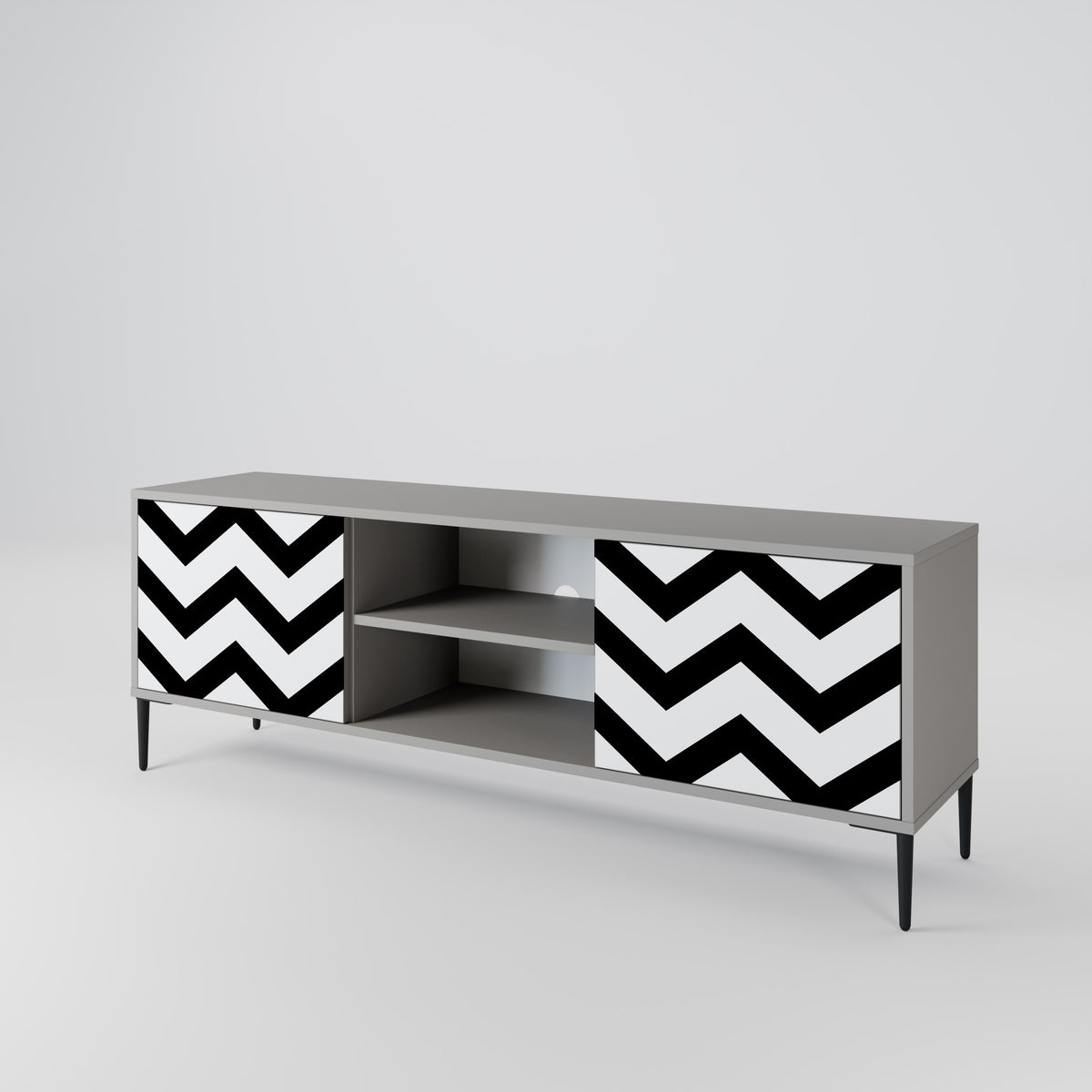 CLASSIC ZIG ZAG Έπιπλο τηλεόρασης 2-θυρών