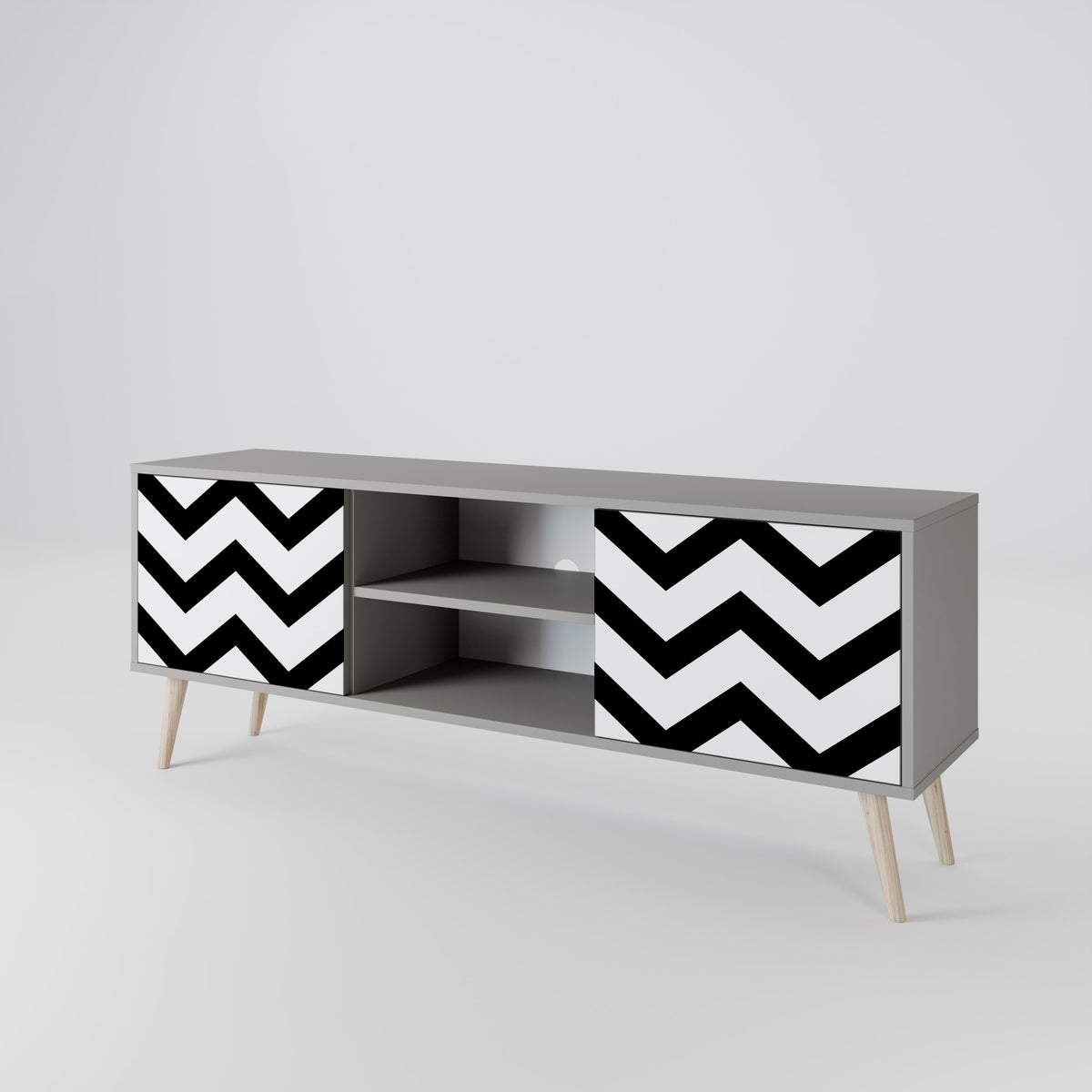 CLASSIC ZIG ZAG Έπιπλο τηλεόρασης 2-θυρών