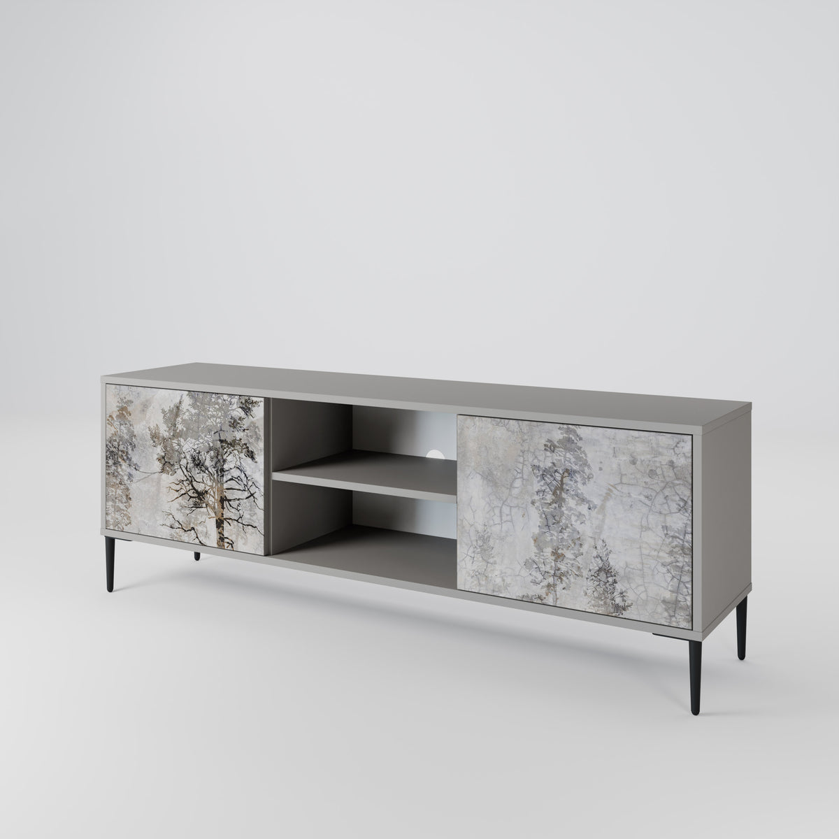 FADE IN THE TREES 2-Door TV Cabinet