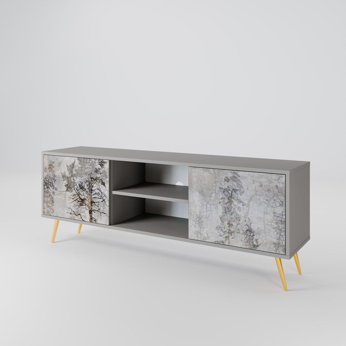 FADE IN THE TREES 2-Door TV Cabinet