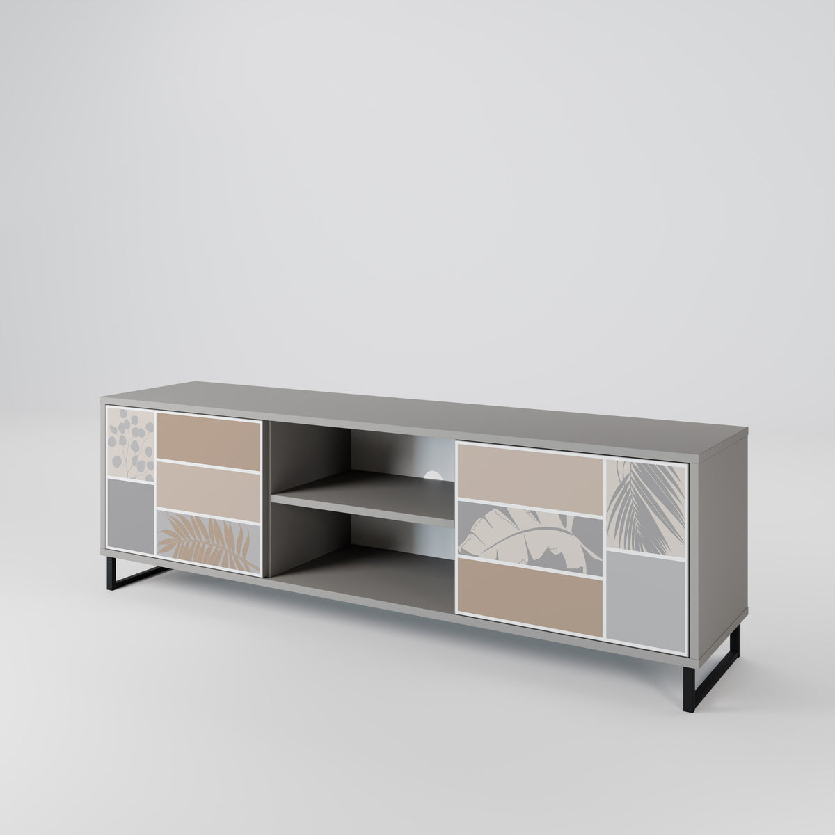 TROPICAL SHAPES 2-Door TV Cabinet