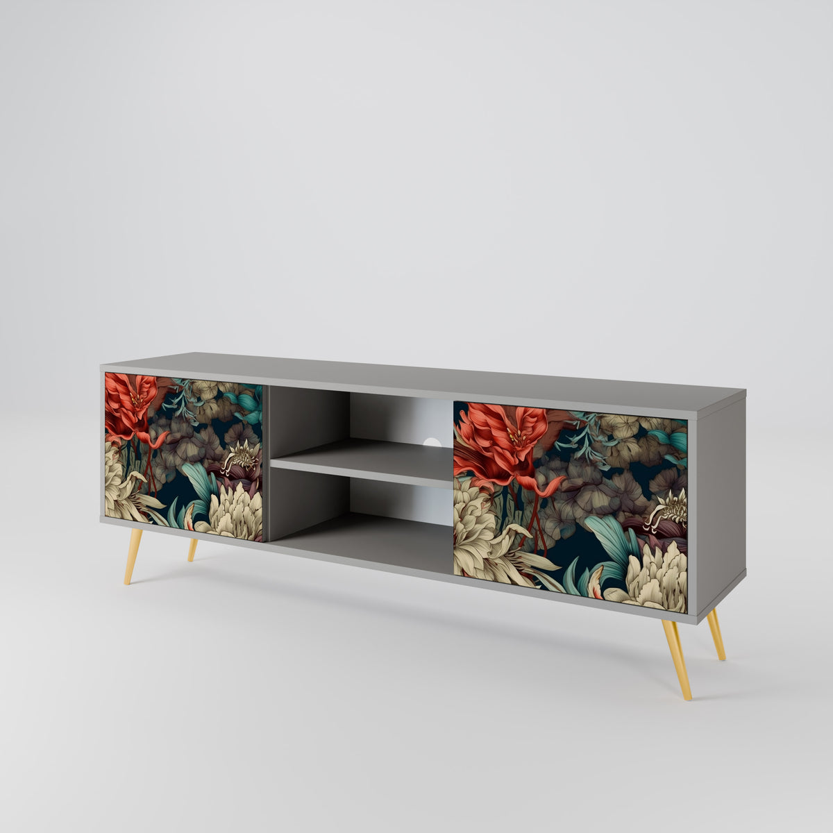 SPROUTING GRACE 2-Door TV Cabinet