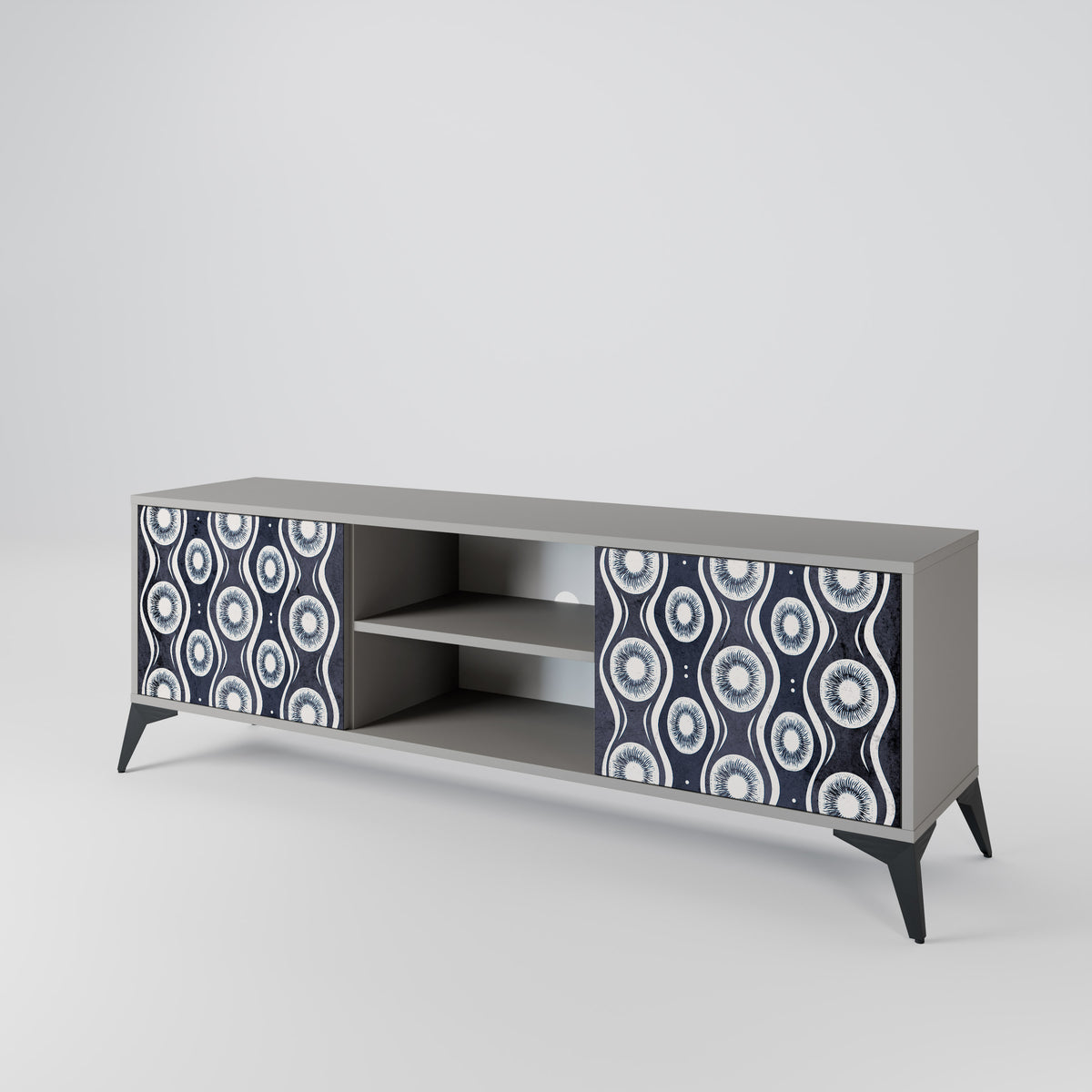 GRAPHITE EYES 2-Door TV Cabinet