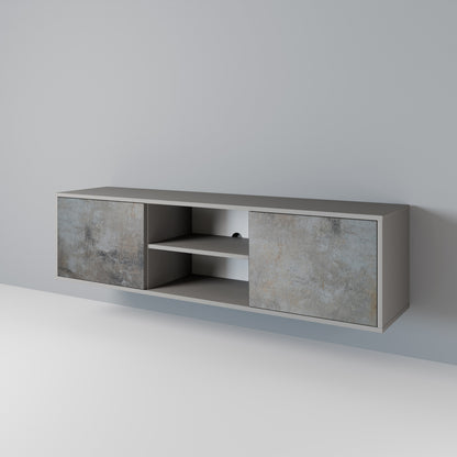 CONCRETE WALL Έπιπλο τηλεόρασης 2-θυρών