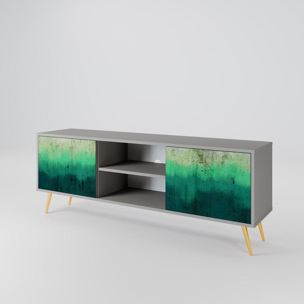 NORTHERN LIGHTS 2-Door TV Stand in Grey Finish