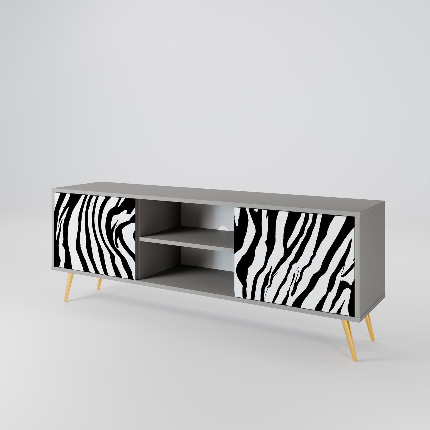 SPLENDID ZEBRA Έπιπλο τηλεόρασης 2-θυρών