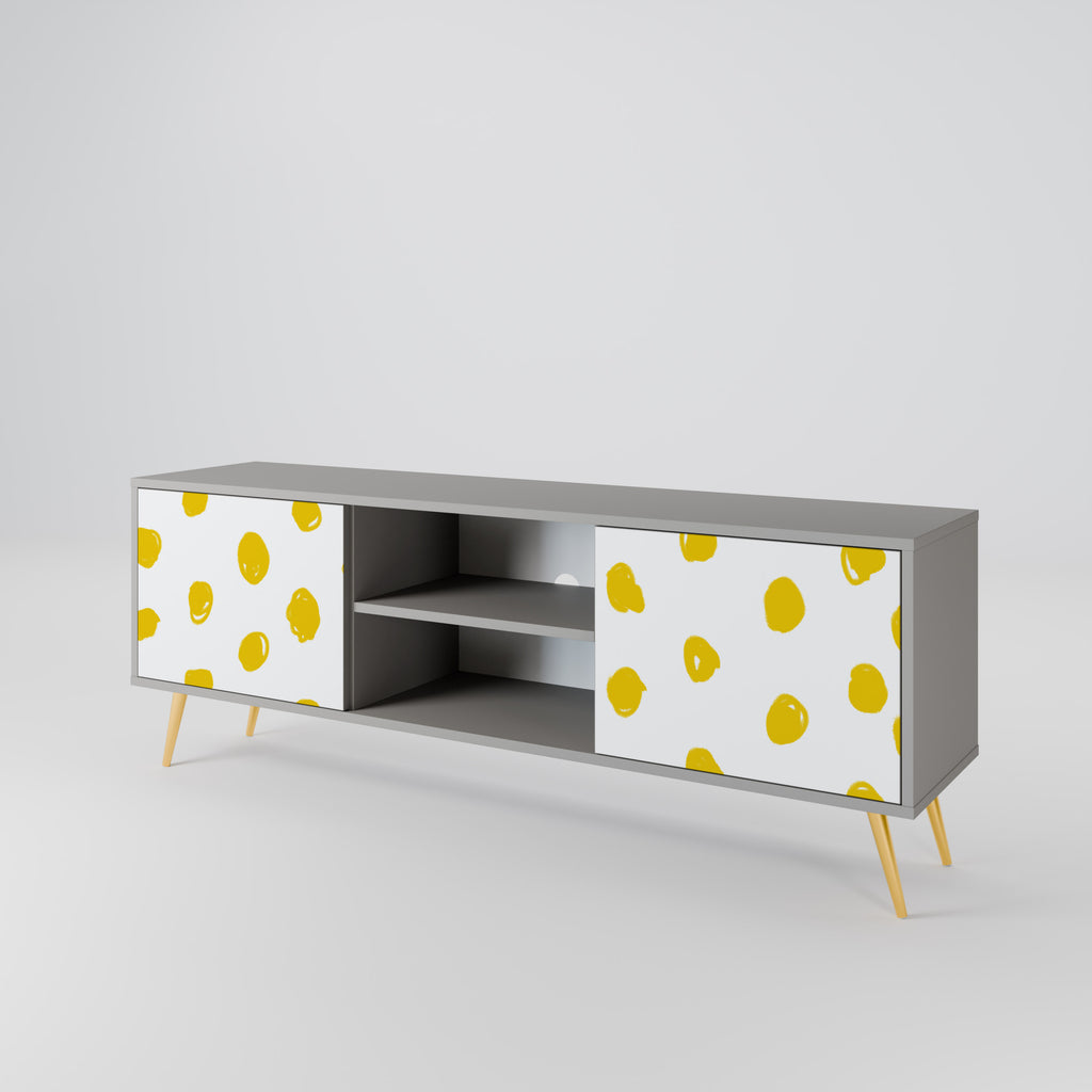 RADIANT REVERIE 2-Door TV Stand in Grey Finish