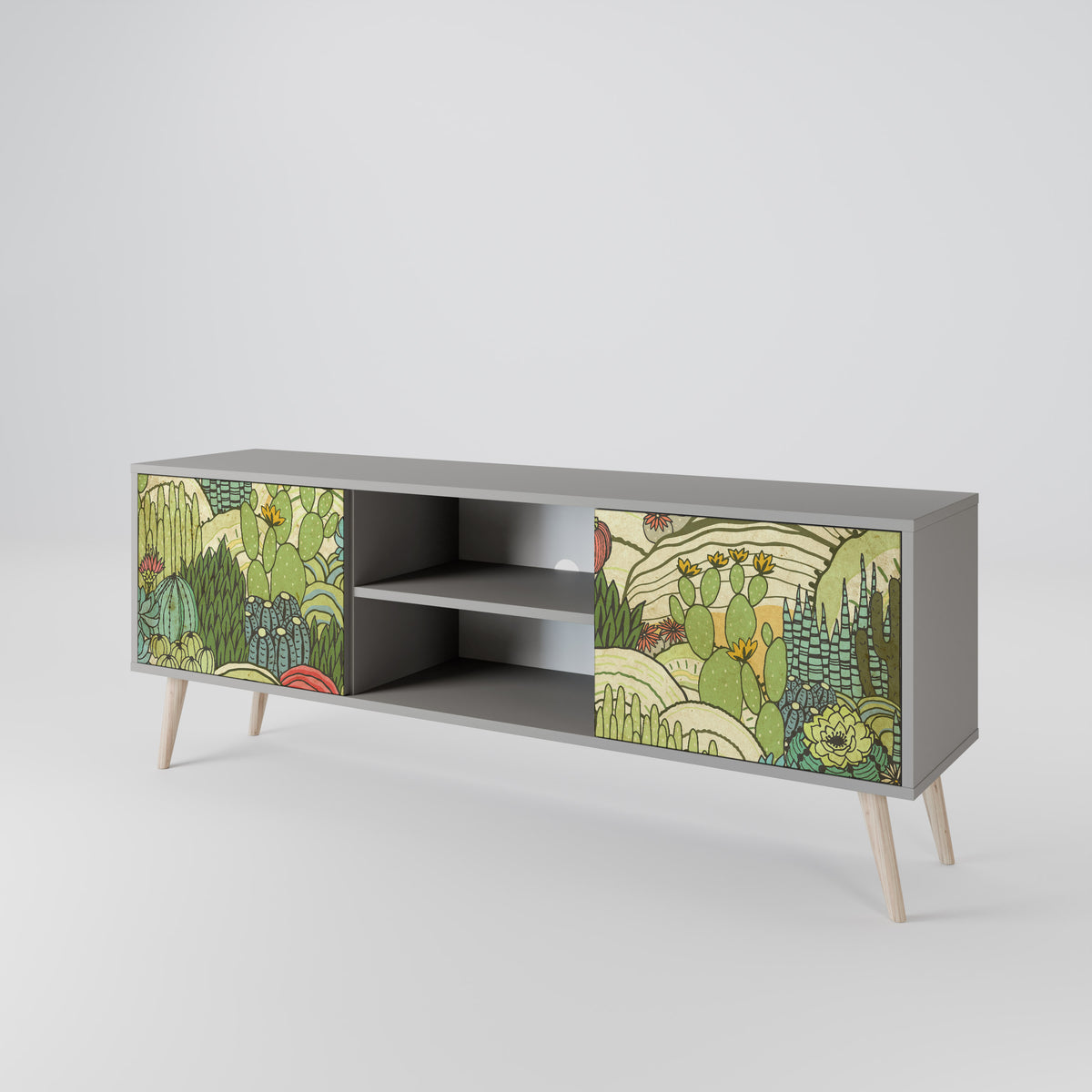 SUCCULENTS KALEIDOSCOPE Έπιπλο τηλεόρασης 2-θυρών