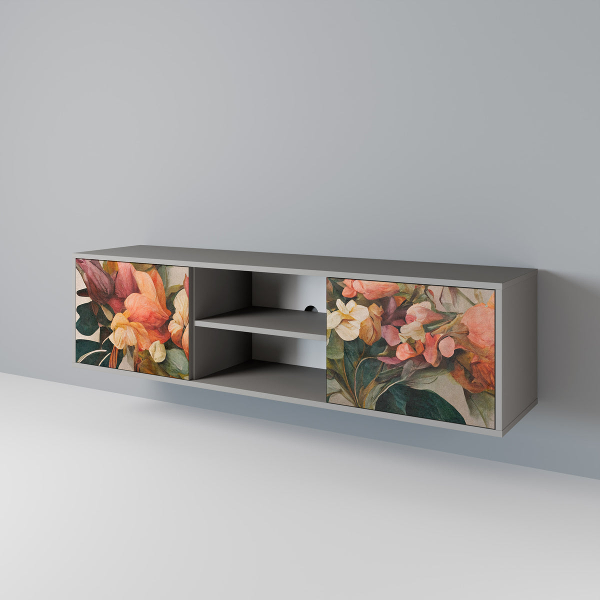 STYLISH BEAUTY Έπιπλο τηλεόρασης 2-θυρών