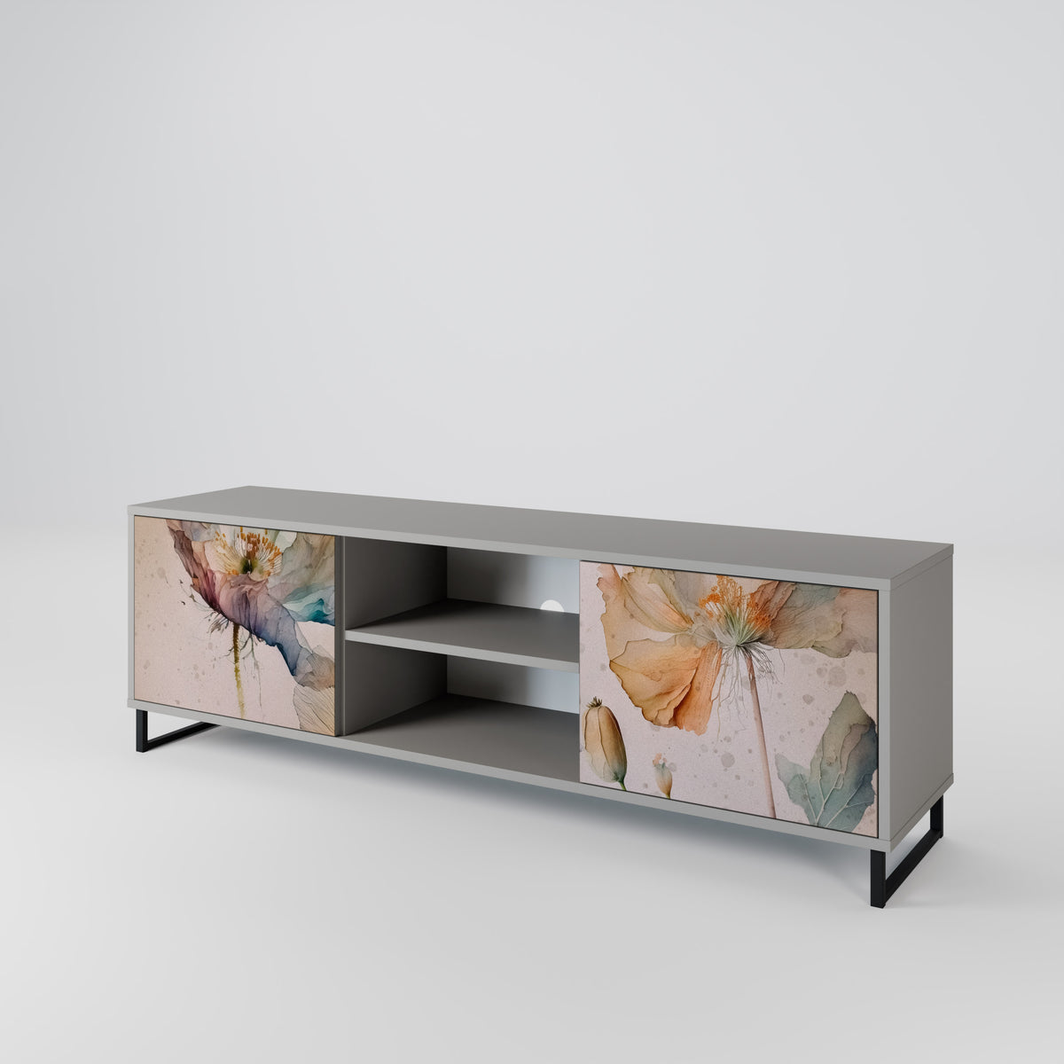 SOFTEN POPPY Έπιπλο τηλεόρασης 2-θυρών